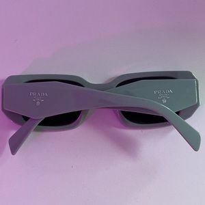 New Prada Grey Blue Black Lense Sunglasses